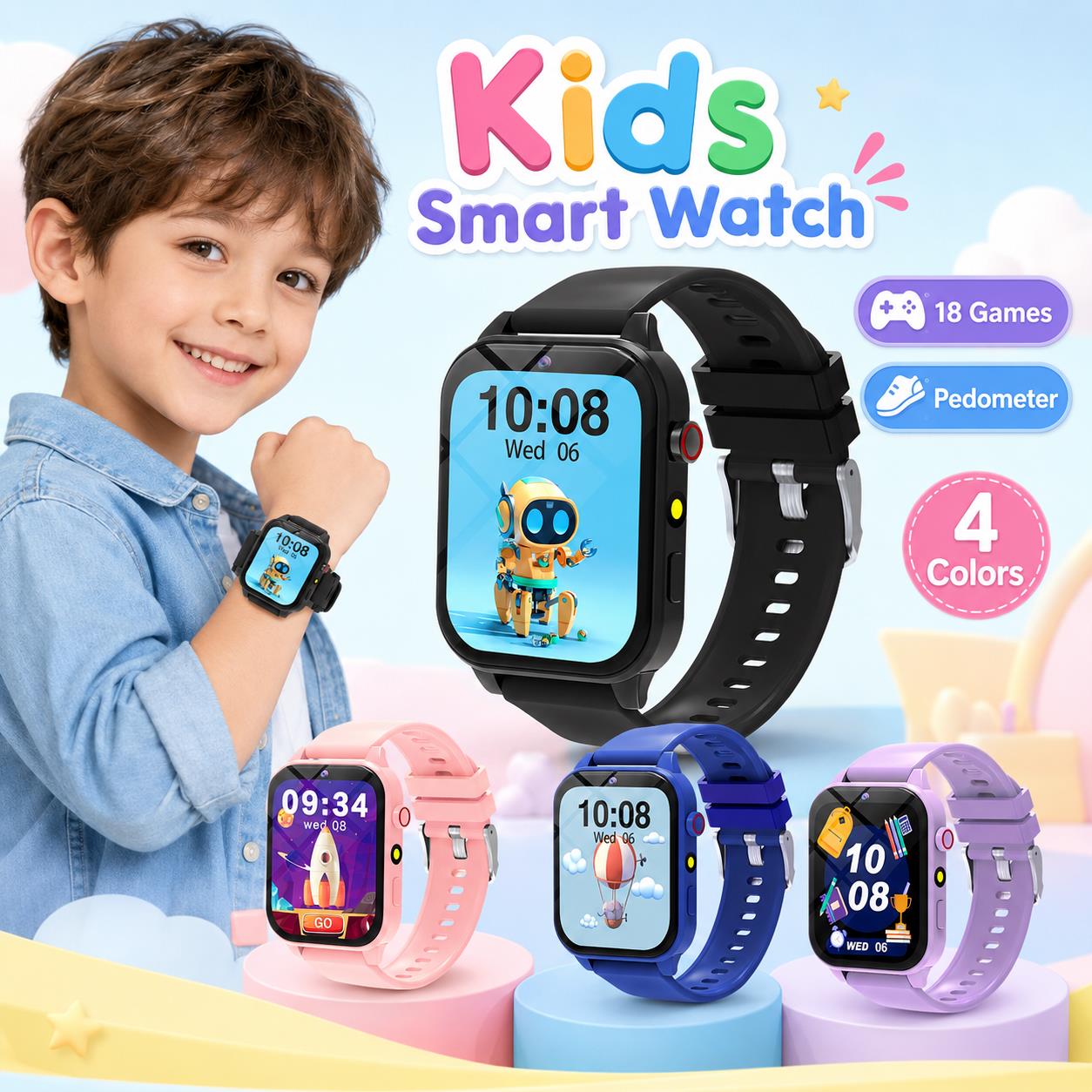 Smartwatch Digital Watches For Girls - Smart Watch Games for Kids 18