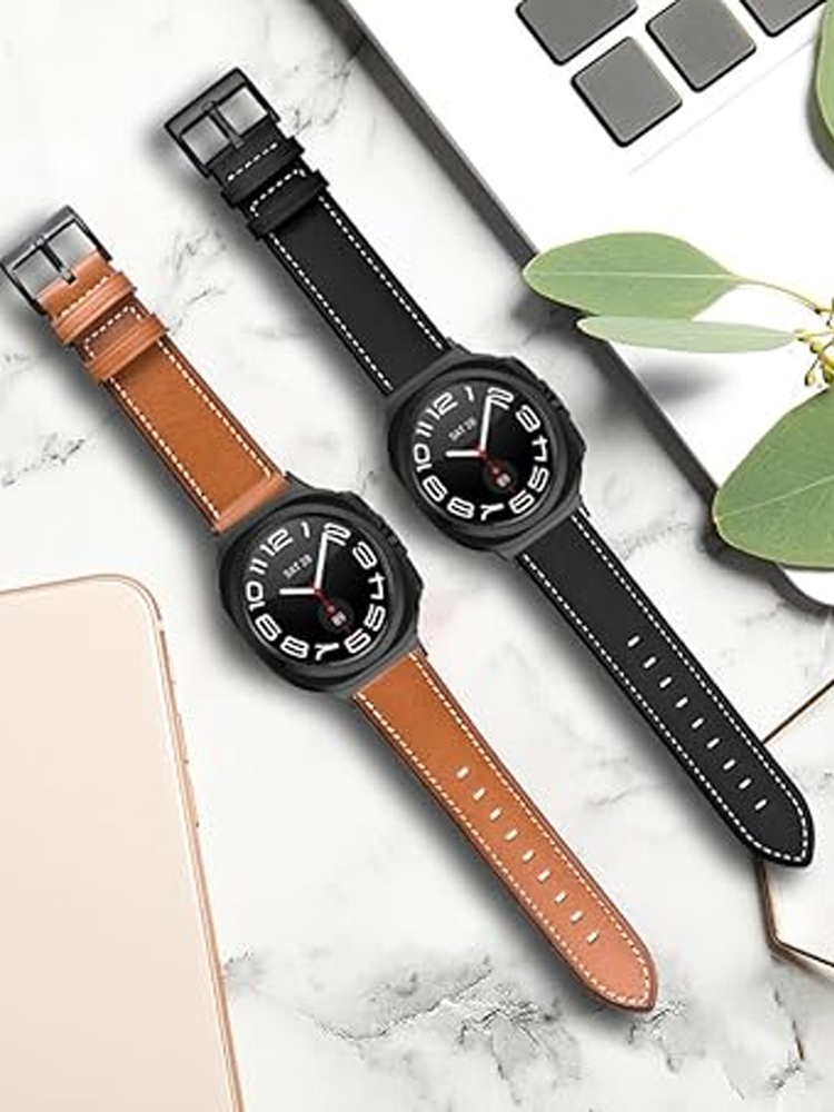 Smartwatch Samsung Watches For Men - Genuine Leather Band For Samsung Galaxy