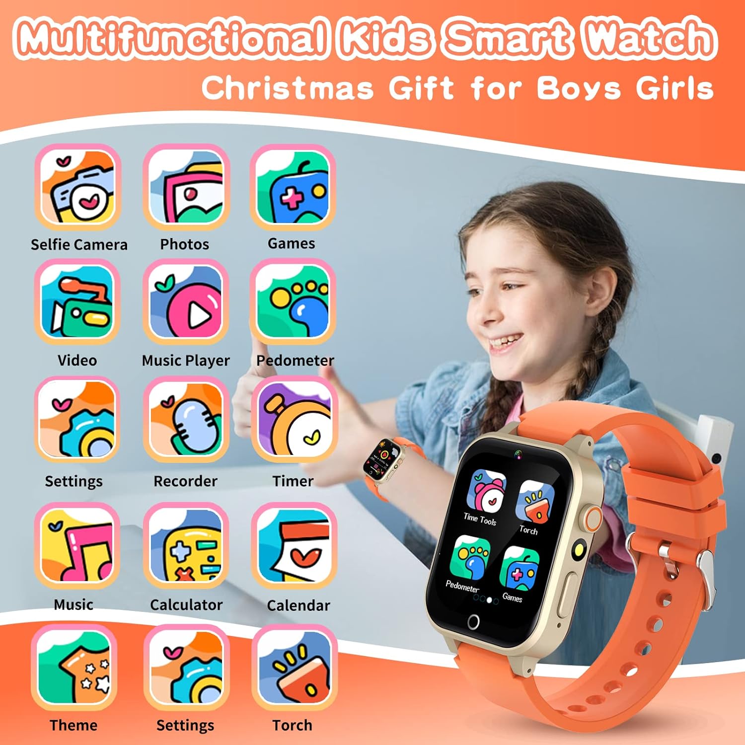 Smartwatch Watches For Boys - Kids Games Smart Watch for Age