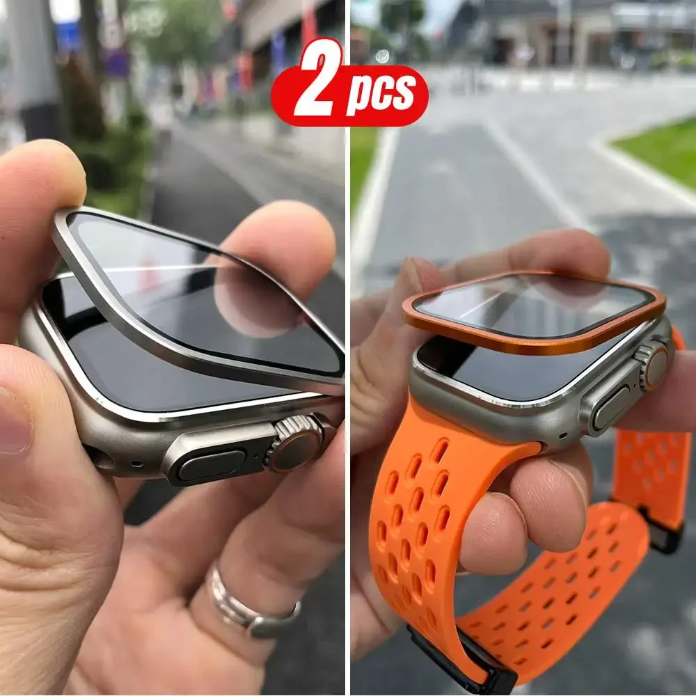 2PCS Titanium Metal Frame for  - đánh giá và giá Smartwatch Watches For Mens