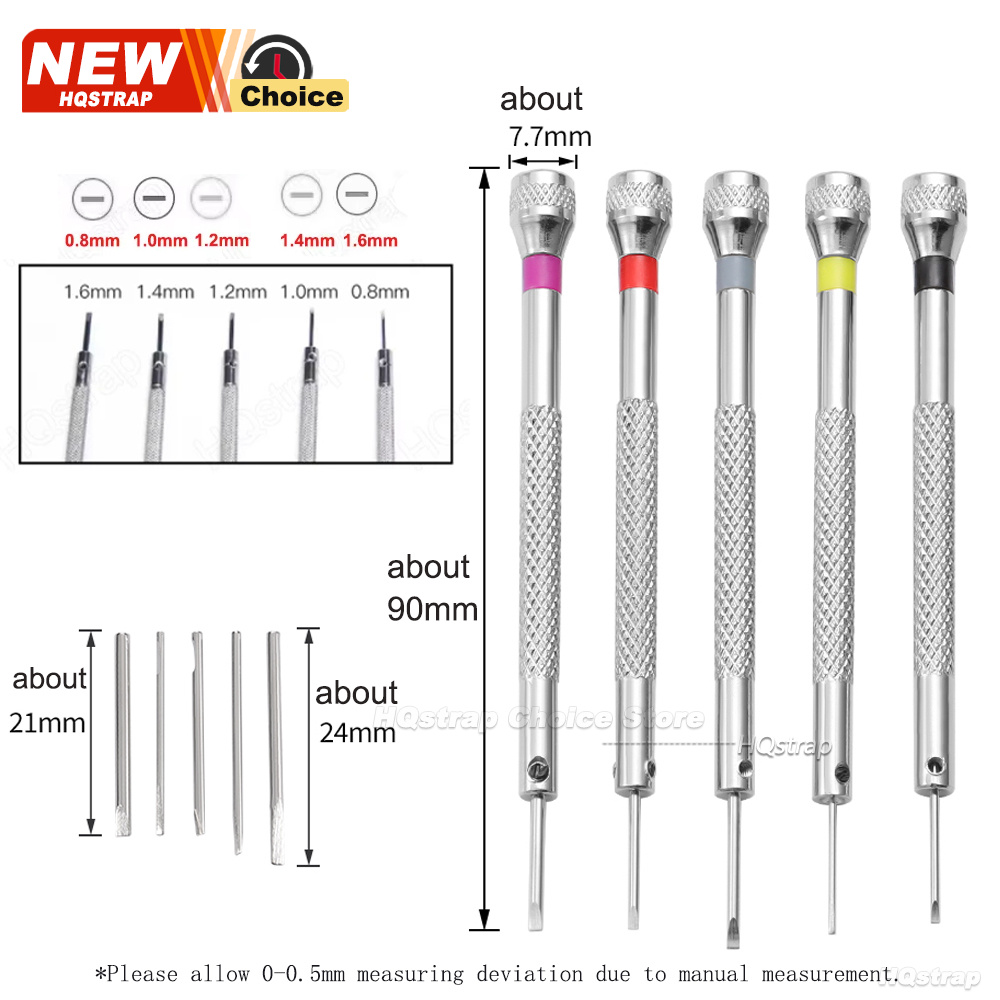 New 5pcs/set 0.8-1.6mm Steel S - đánh giá và giá Watchmaker Screwdriver