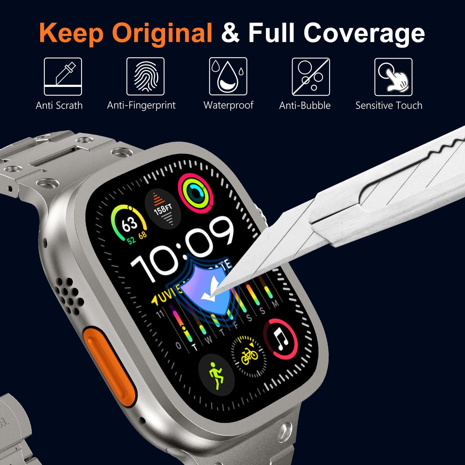 Tempered Glass for Apple Watch - đánh giá và giá Smartwatch Watches For Mens
