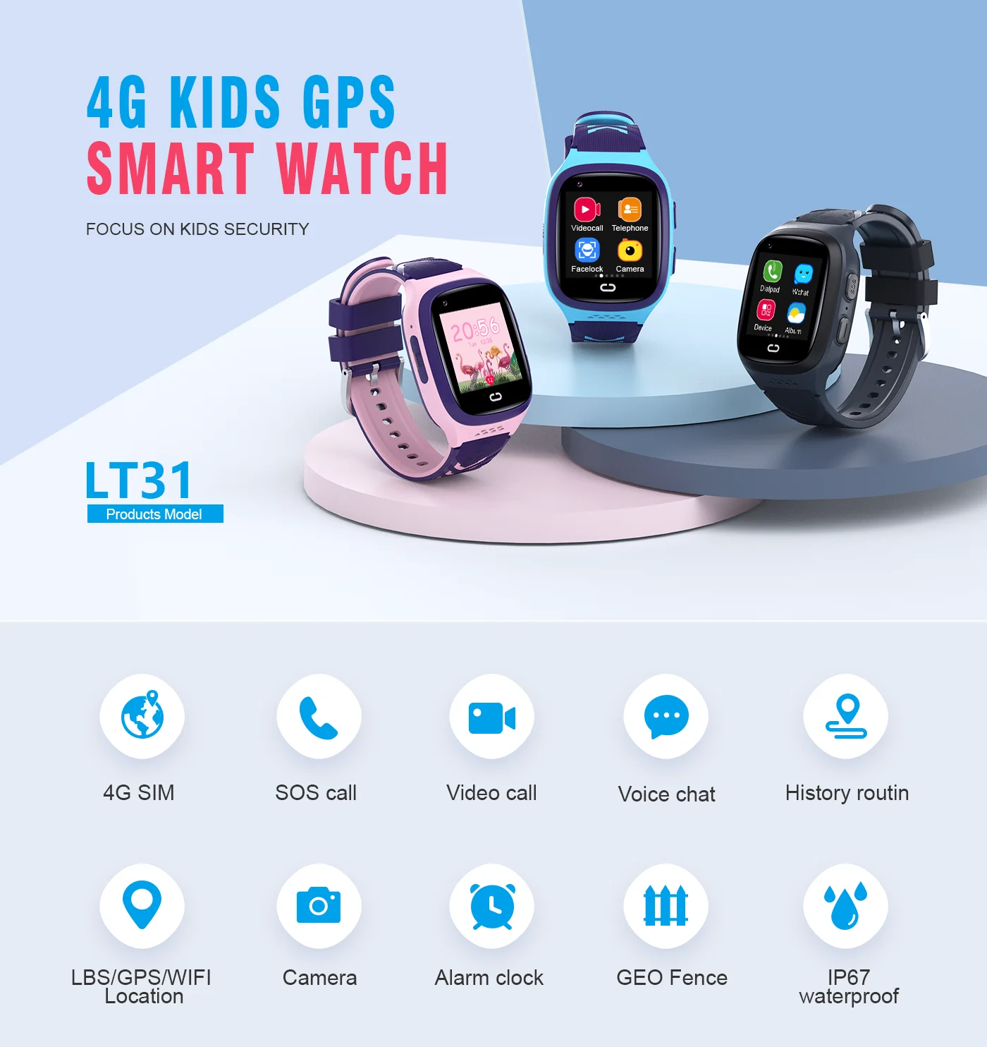 4G Kids Smartwatch SOS Waterpr - đánh giá và giá Smartwatch Watches For Boys