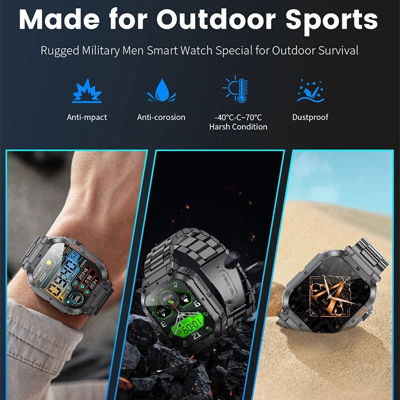 LIGE Outdoor Sports Fitness Sm - đánh giá và giá Smartwatch Watches For Mens