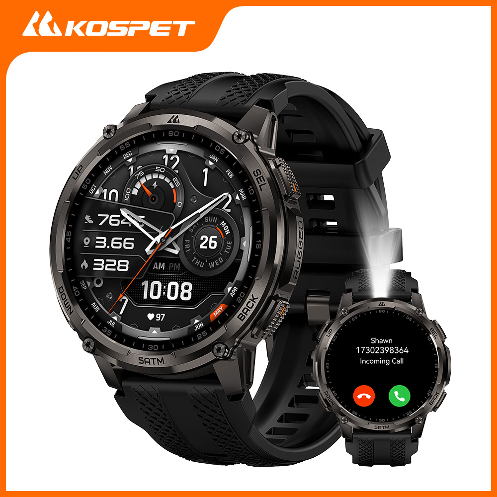 KOSPET TANK T4C Smartwatch Men - đánh giá và giá Smartwatch Rugged Watches For Men