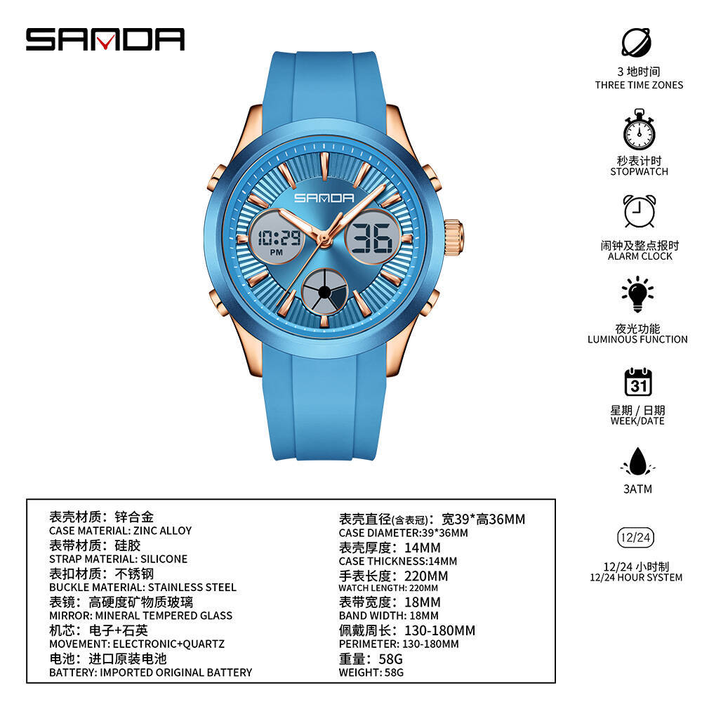 SANDA electronic watch luminou - đánh giá và giá Smartwatch Watches For Girls