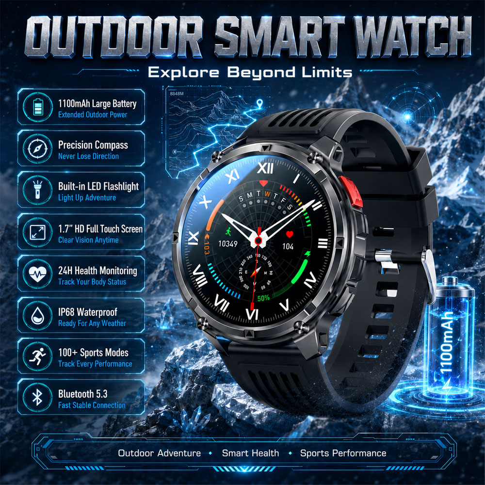 2026 New YAOCX AMOLED Smartwat - đánh giá và giá Smartwatch Rugged Watches For Men