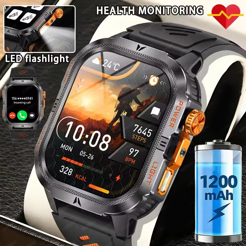 2026 Rugged 1200mAh big Batter - đánh giá và giá Smartwatch Rugged Watches For Men