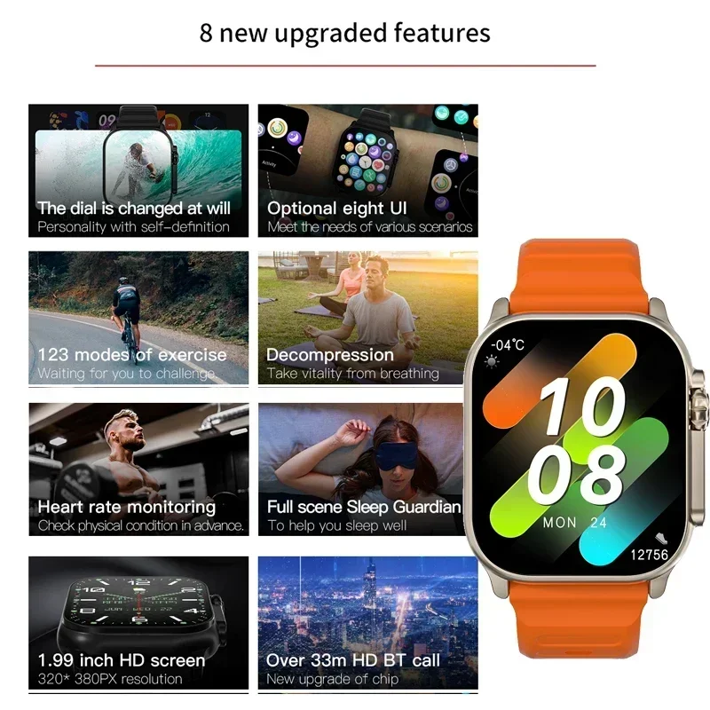 New Series 9 Watch PK HK8 PRO  - đánh giá và giá Smartwatch Watches For Men With Gps