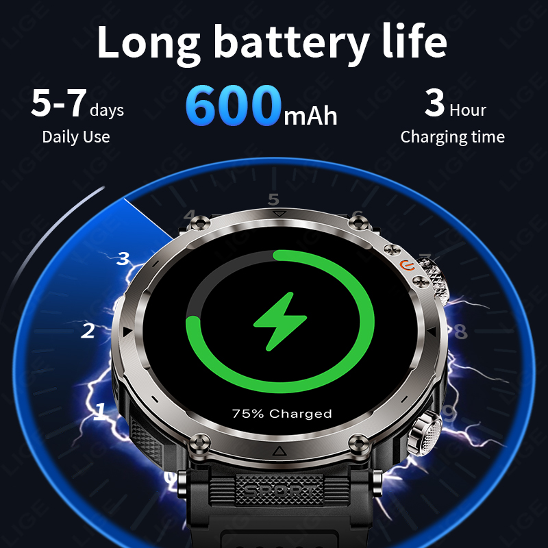 New Military Outdoor Smartwatc - đánh giá và giá Smartwatch Watches For Mens