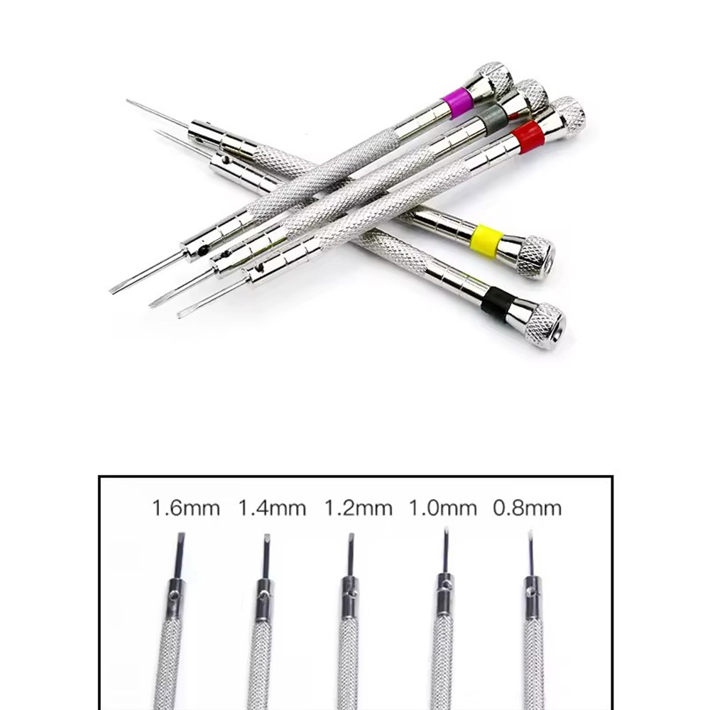 5pcs/set 0.8-1.6mm Steel Screw - đánh giá và giá Watchmaker Screwdriver