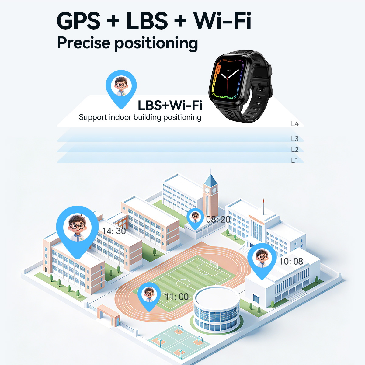 HOCO Y108 1.69inch HD LCD Curv - đánh giá và giá Smartwatch Watches For Boys